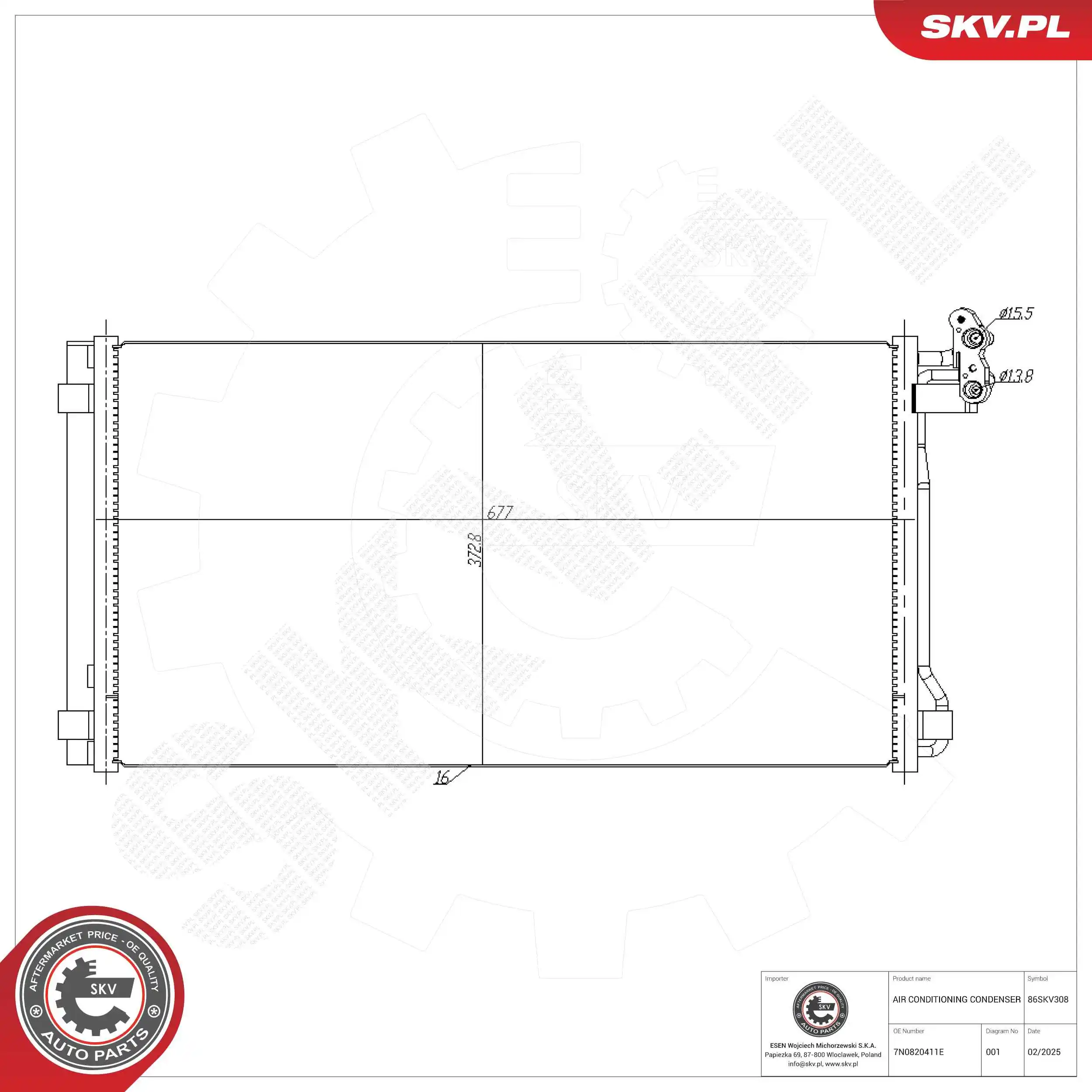 Condenser, air conditioning